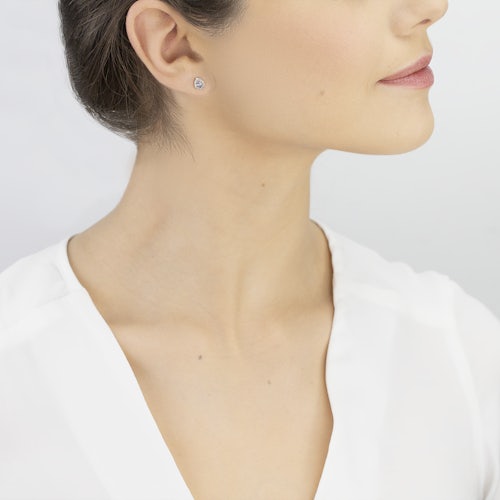 Kolczyki Savicki: dwukolorowe złoto, diamenty, tanzanity